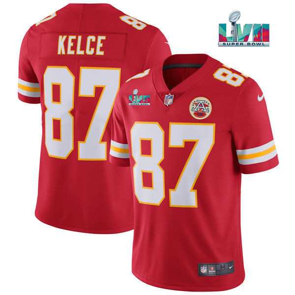 Men & Women & Youth Kansas City Chiefs #87 Travis Kelce Red Super Bowl LVII Patch Vapor Untouchable Limited Stitched Jersey,We sell and wholesale Men & Women & Youth Kansas City Chiefs #87 Travis Kelce Red Super Bowl LVII Patch Vapor Untouchable Limited Stitched Jersey on line form chian!